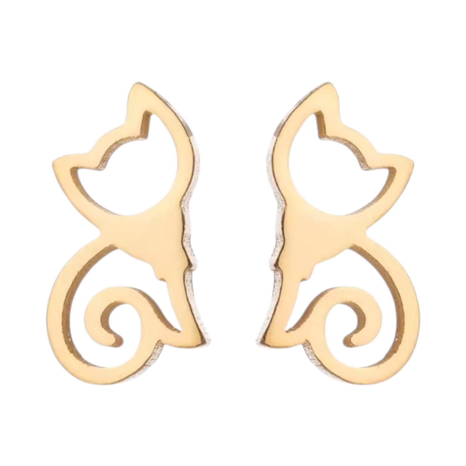 Cat Body Stud Earrings - Image 3