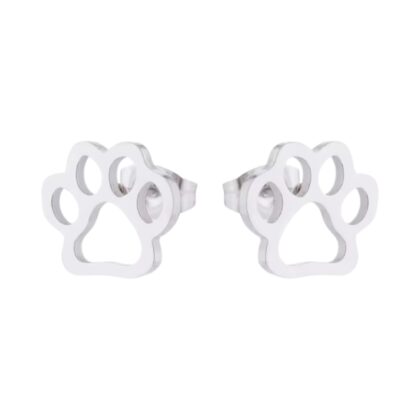 Paw Prints Stud Earrings