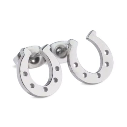 Horse Shoe Stud Earrings